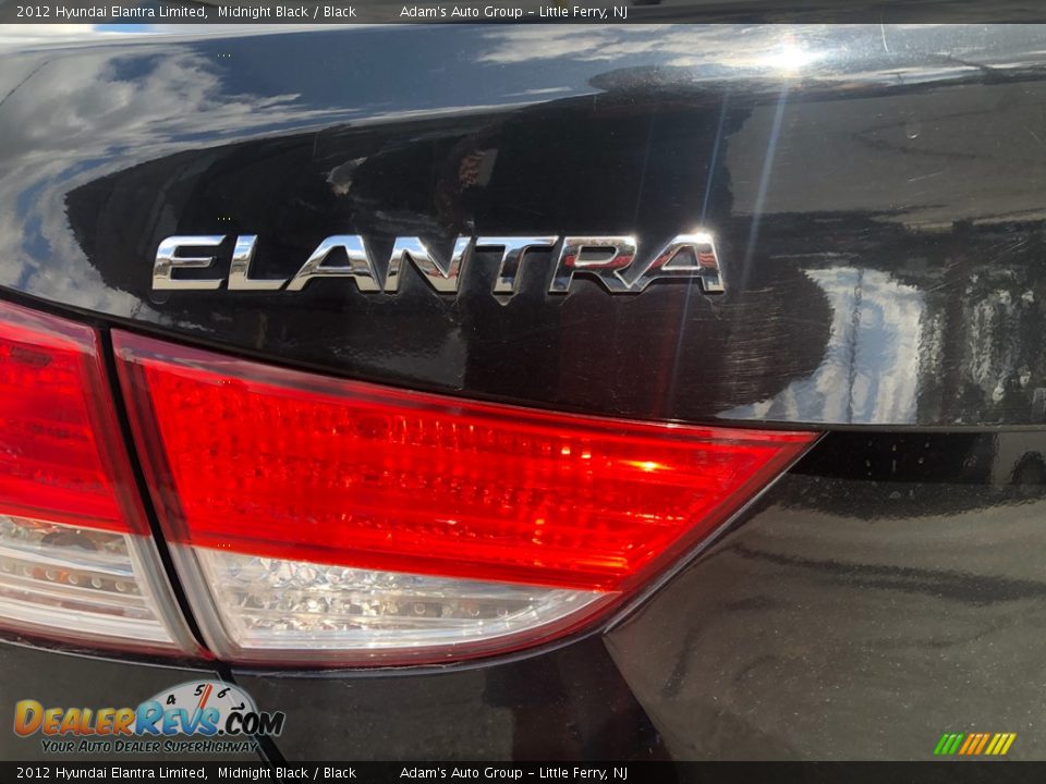 2012 Hyundai Elantra Limited Midnight Black / Black Photo #24