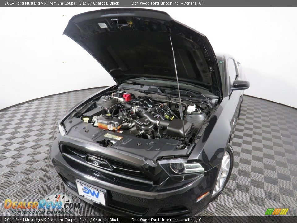 2014 Ford Mustang V6 Premium Coupe Black / Charcoal Black Photo #3