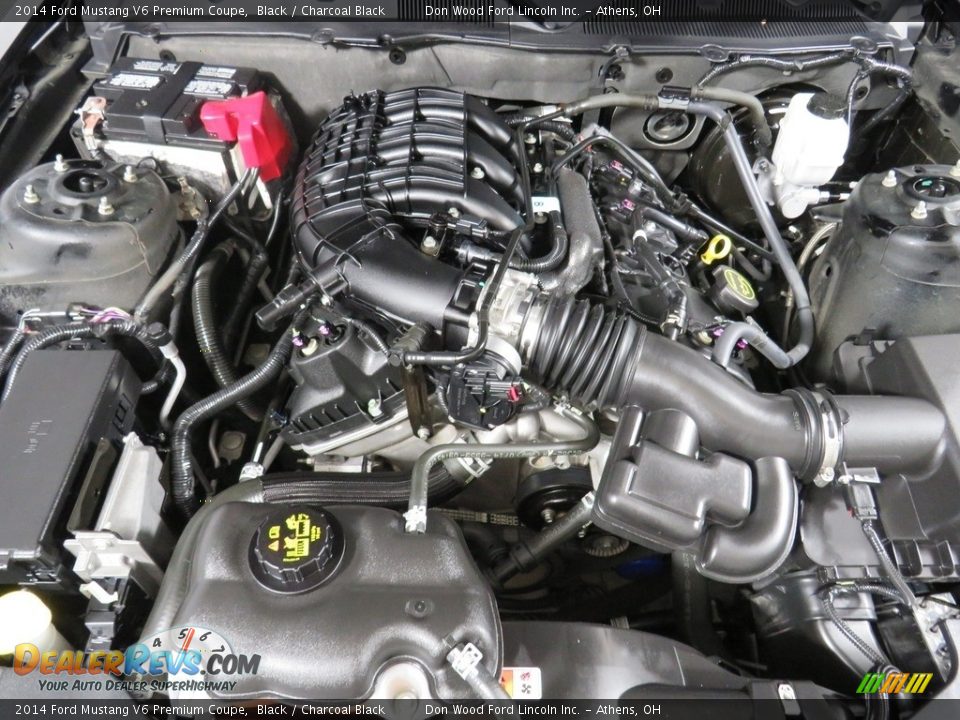 2014 Ford Mustang V6 Premium Coupe Black / Charcoal Black Photo #4