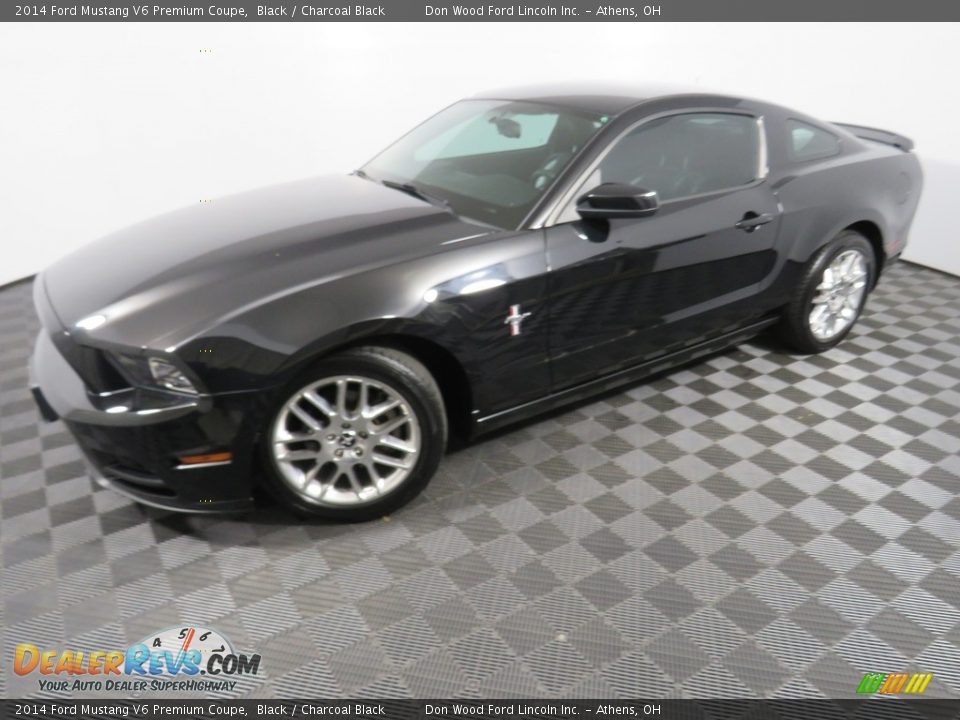 2014 Ford Mustang V6 Premium Coupe Black / Charcoal Black Photo #5