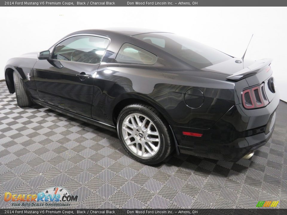 2014 Ford Mustang V6 Premium Coupe Black / Charcoal Black Photo #7