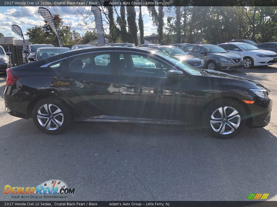 2017 Honda Civic LX Sedan Crystal Black Pearl / Black Photo #4