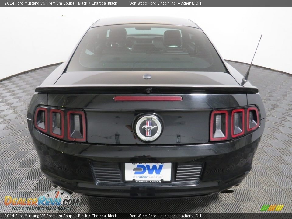 2014 Ford Mustang V6 Premium Coupe Black / Charcoal Black Photo #9