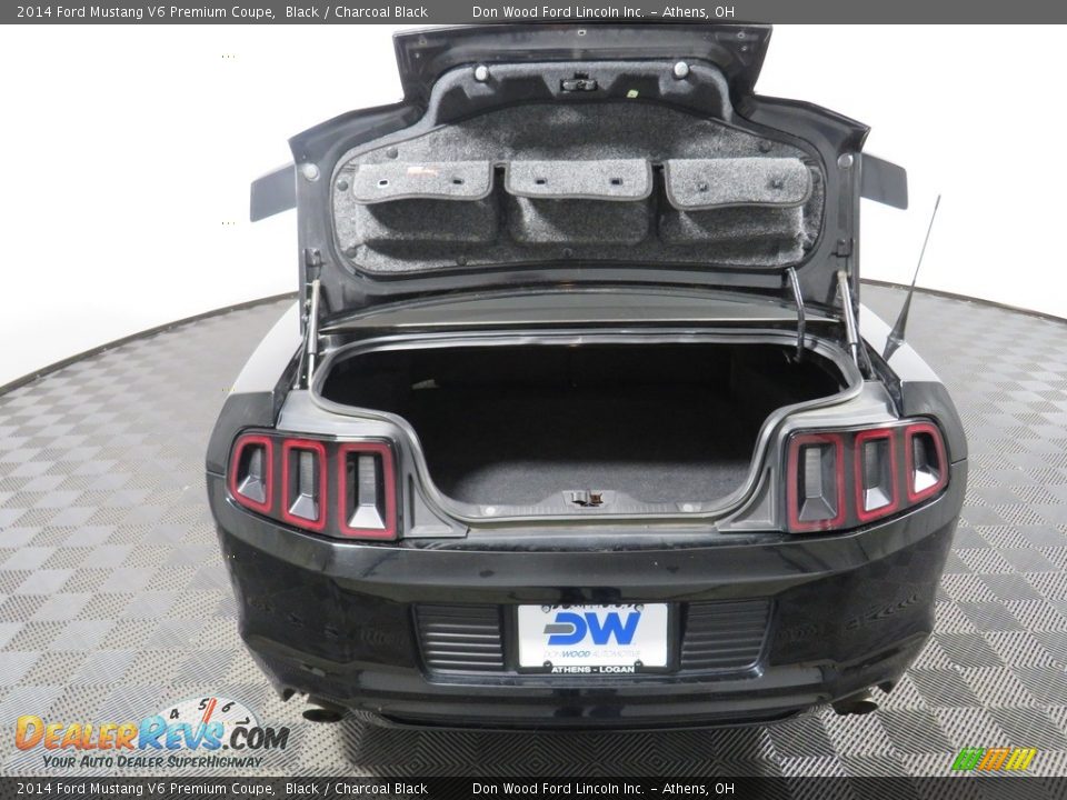 2014 Ford Mustang V6 Premium Coupe Black / Charcoal Black Photo #10