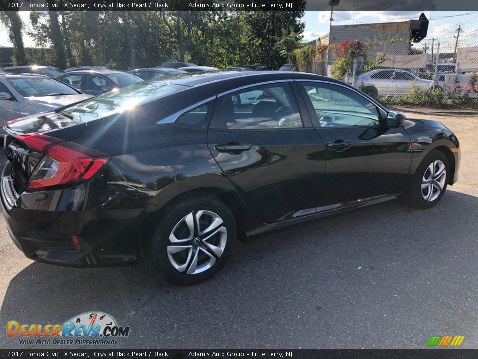 2017 Honda Civic LX Sedan Crystal Black Pearl / Black Photo #5