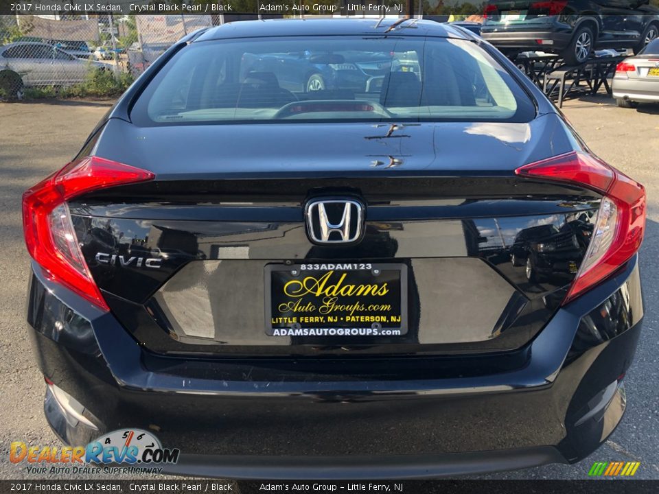 2017 Honda Civic LX Sedan Crystal Black Pearl / Black Photo #6