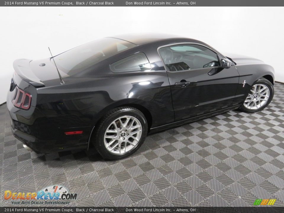 2014 Ford Mustang V6 Premium Coupe Black / Charcoal Black Photo #12
