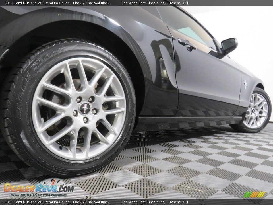 2014 Ford Mustang V6 Premium Coupe Black / Charcoal Black Photo #13