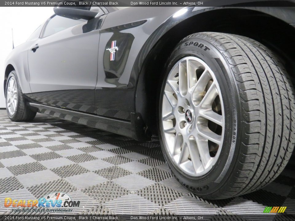 2014 Ford Mustang V6 Premium Coupe Black / Charcoal Black Photo #15