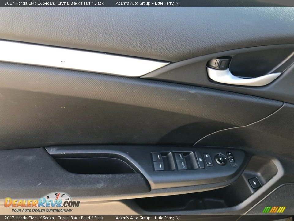 2017 Honda Civic LX Sedan Crystal Black Pearl / Black Photo #9