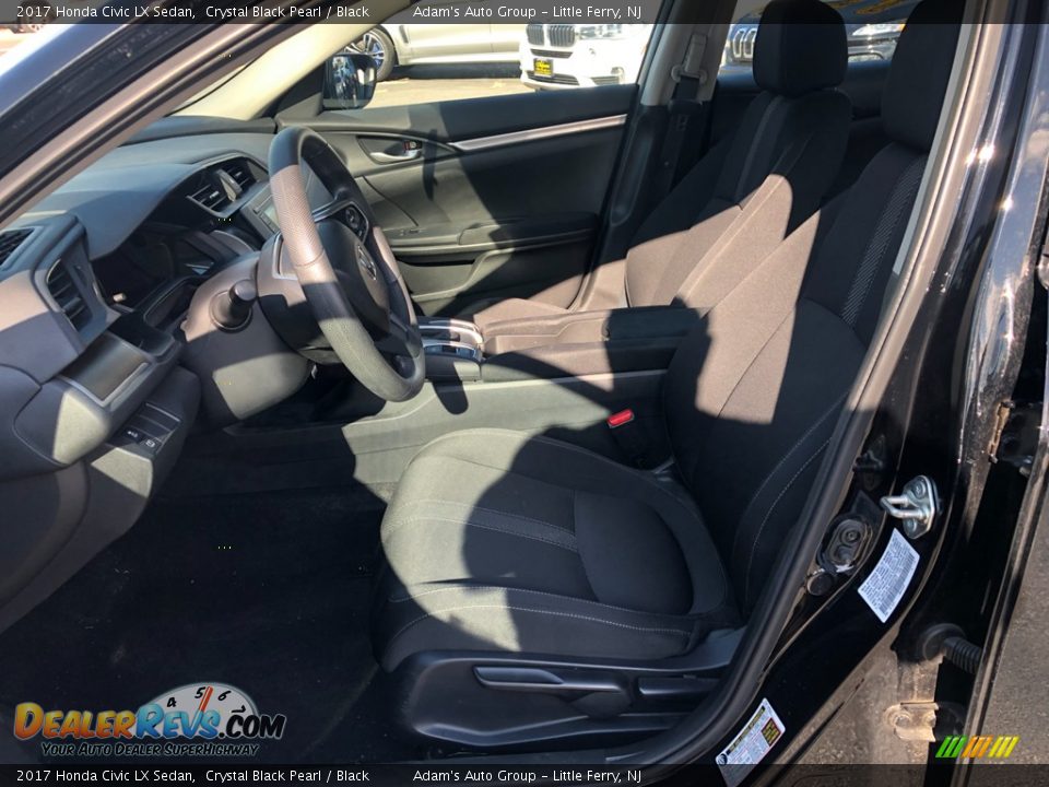 2017 Honda Civic LX Sedan Crystal Black Pearl / Black Photo #10