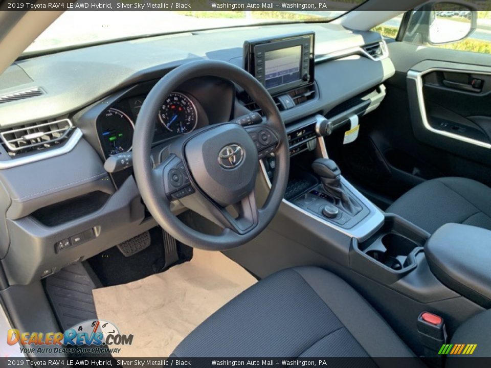 2019 Toyota RAV4 LE AWD Hybrid Silver Sky Metallic / Black Photo #3