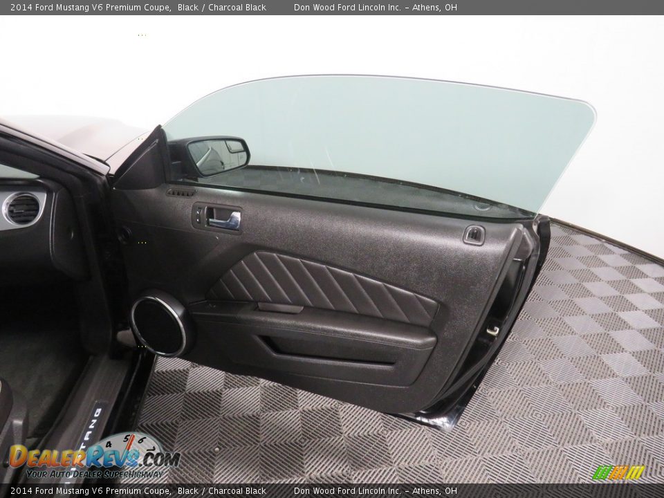 2014 Ford Mustang V6 Premium Coupe Black / Charcoal Black Photo #20