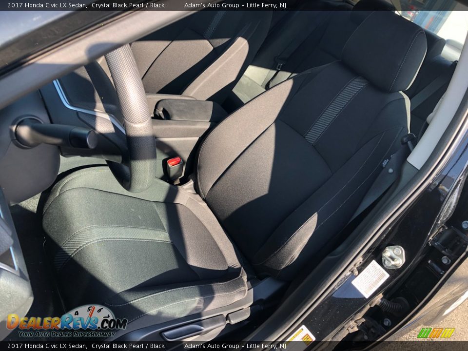 2017 Honda Civic LX Sedan Crystal Black Pearl / Black Photo #11
