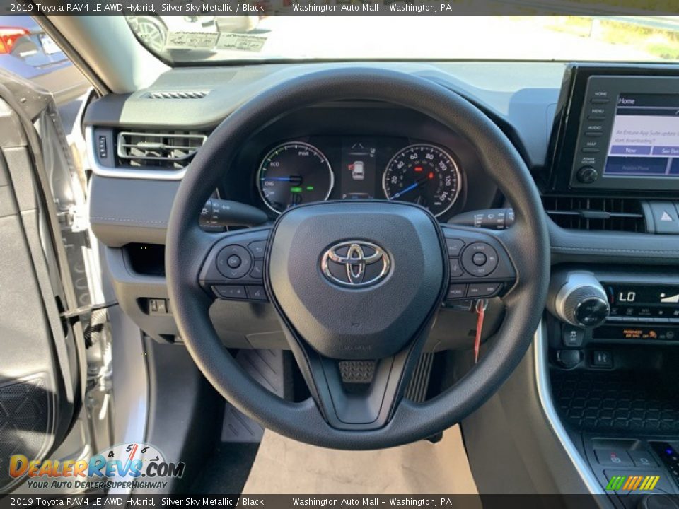 2019 Toyota RAV4 LE AWD Hybrid Silver Sky Metallic / Black Photo #8