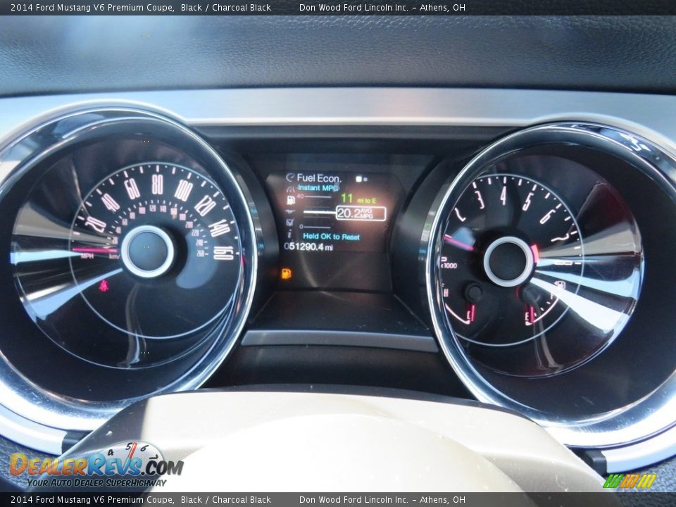 2014 Ford Mustang V6 Premium Coupe Black / Charcoal Black Photo #23