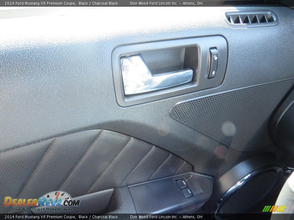 2014 Ford Mustang V6 Premium Coupe Black / Charcoal Black Photo #29