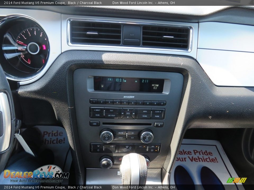 2014 Ford Mustang V6 Premium Coupe Black / Charcoal Black Photo #30