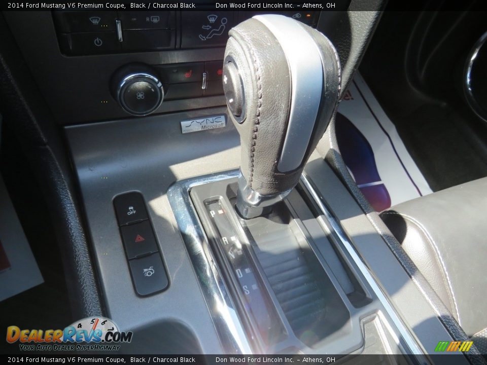 2014 Ford Mustang V6 Premium Coupe Black / Charcoal Black Photo #31