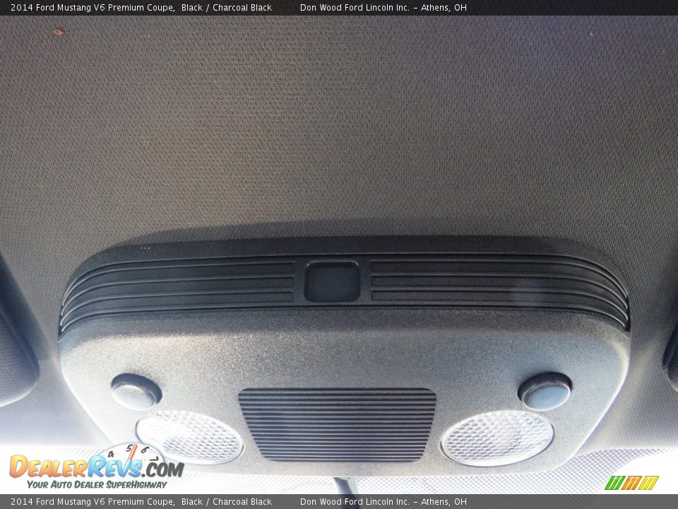2014 Ford Mustang V6 Premium Coupe Black / Charcoal Black Photo #32