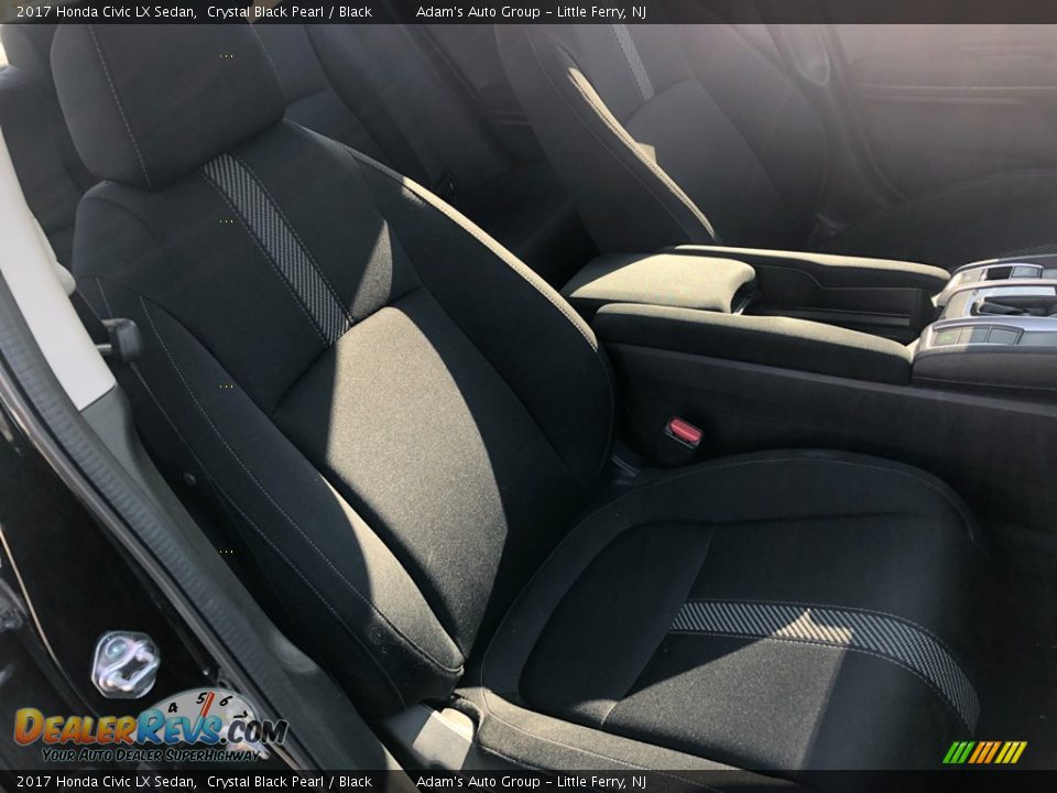 2017 Honda Civic LX Sedan Crystal Black Pearl / Black Photo #19