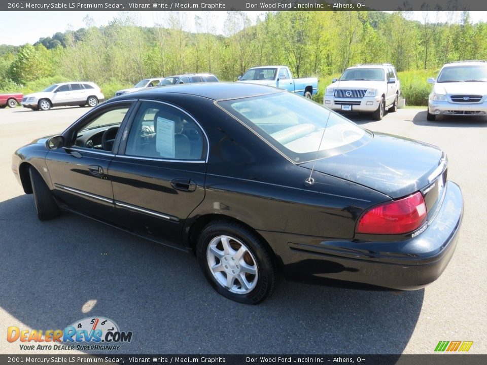 2001 Mercury Sable LS Premium Sedan Vibrant White / Medium Graphite Photo #5