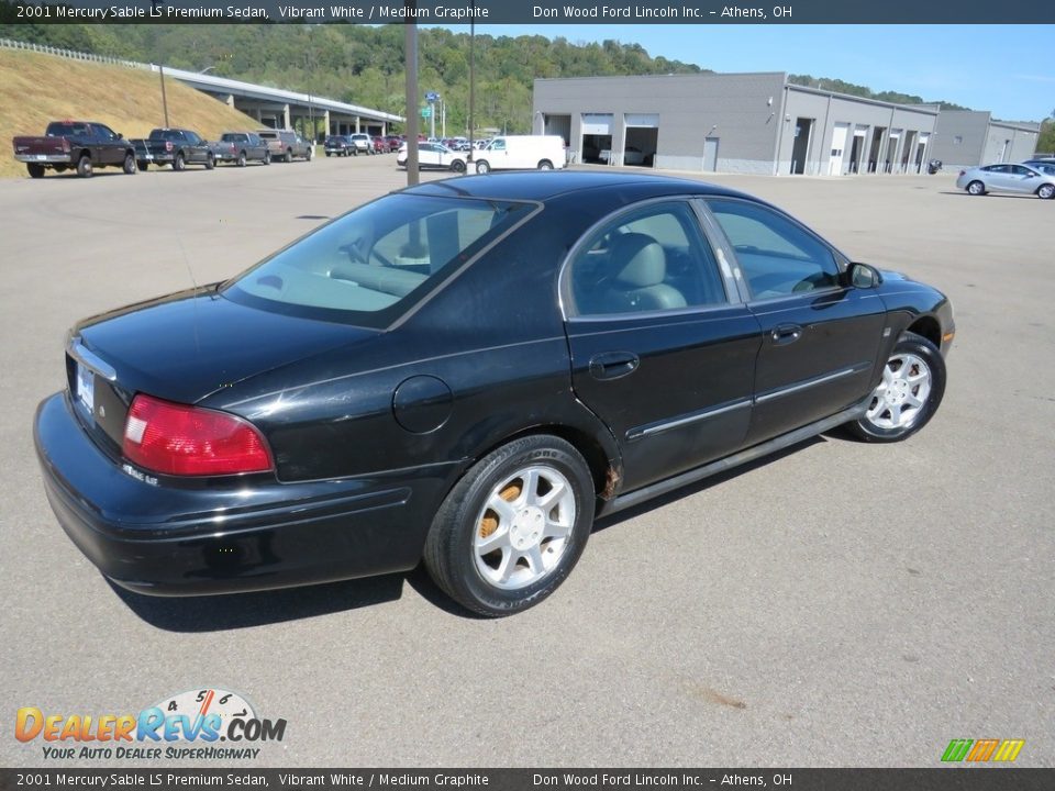 2001 Mercury Sable LS Premium Sedan Vibrant White / Medium Graphite Photo #7