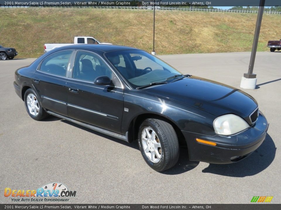 2001 Mercury Sable LS Premium Sedan Vibrant White / Medium Graphite Photo #8