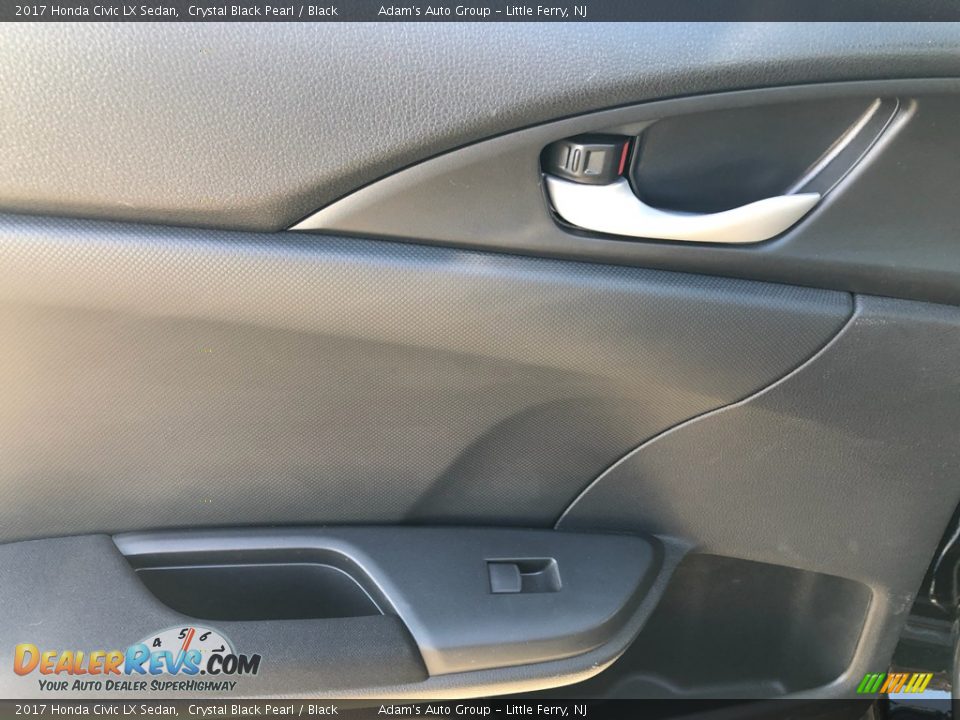 2017 Honda Civic LX Sedan Crystal Black Pearl / Black Photo #21