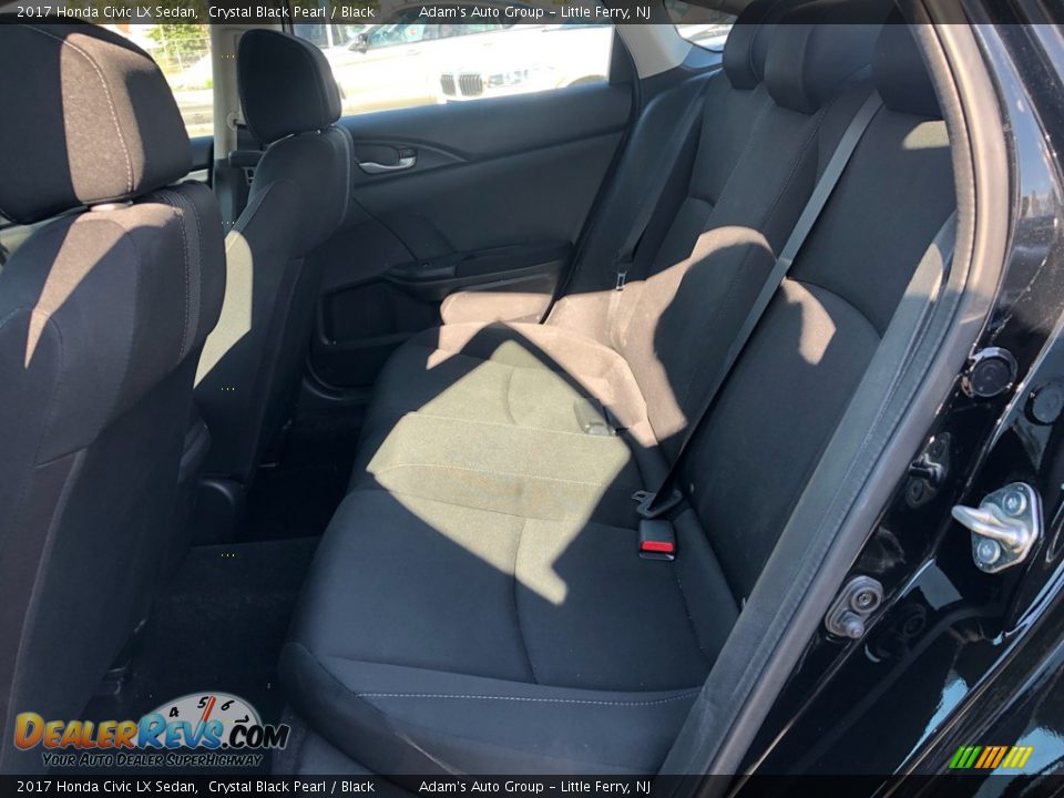 2017 Honda Civic LX Sedan Crystal Black Pearl / Black Photo #22