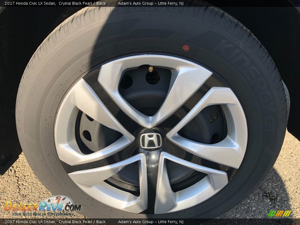 2017 Honda Civic LX Sedan Crystal Black Pearl / Black Photo #24