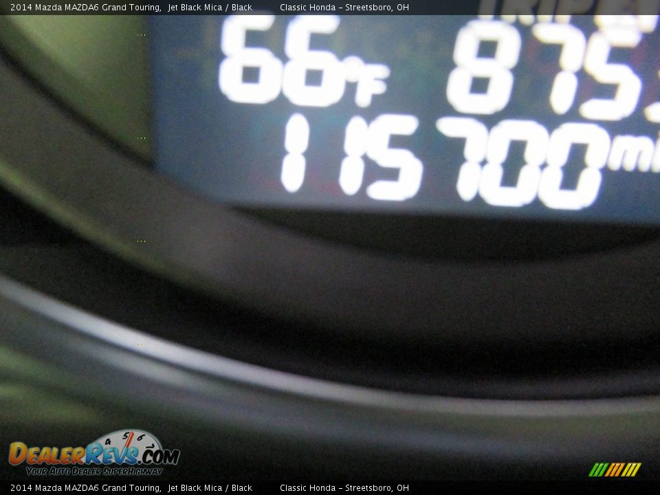 2014 Mazda MAZDA6 Grand Touring Jet Black Mica / Black Photo #33