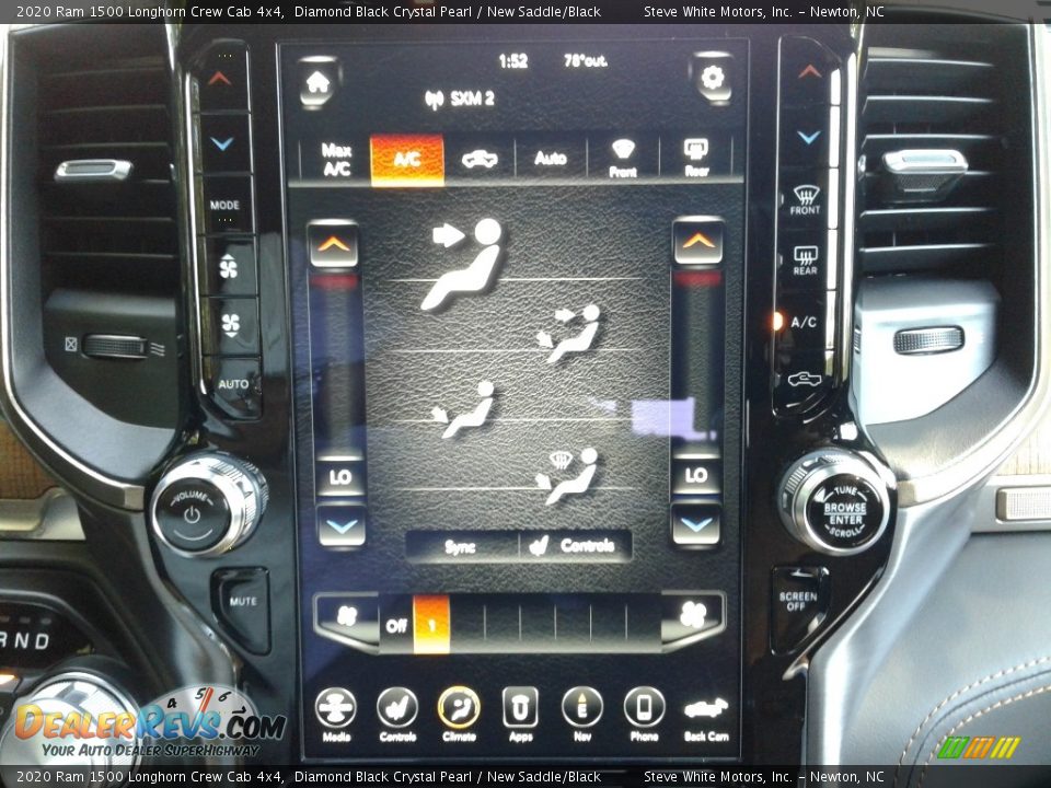 Controls of 2020 Ram 1500 Longhorn Crew Cab 4x4 Photo #27