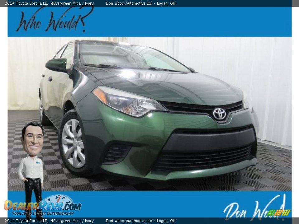 2014 Toyota Corolla LE 4Evergreen Mica / Ivory Photo #1
