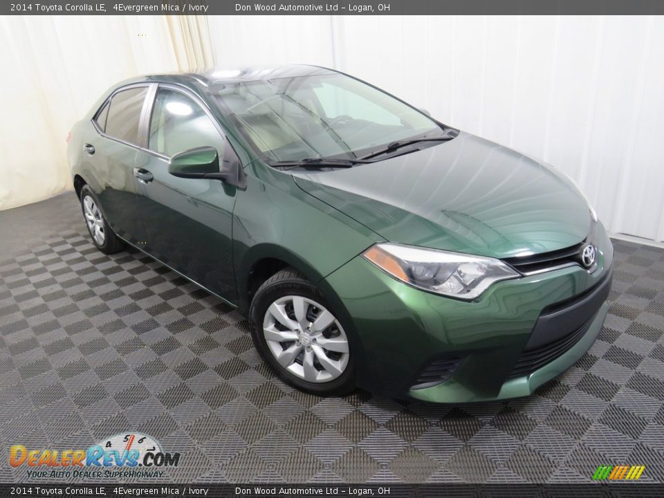 2014 Toyota Corolla LE 4Evergreen Mica / Ivory Photo #3