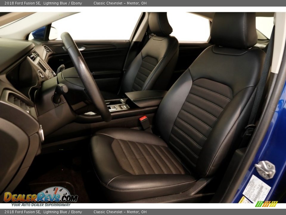 2018 Ford Fusion SE Lightning Blue / Ebony Photo #6