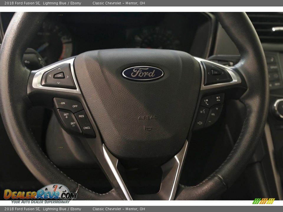 2018 Ford Fusion SE Lightning Blue / Ebony Photo #7