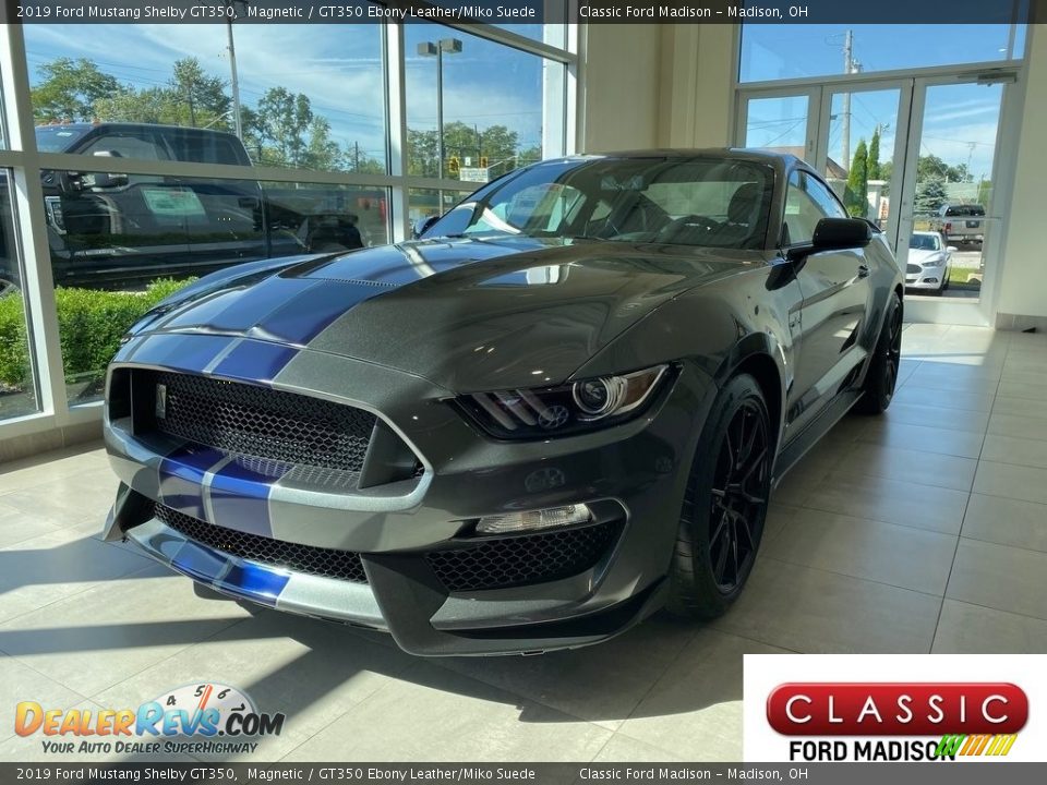 2019 Ford Mustang Shelby GT350 Magnetic / GT350 Ebony Leather/Miko Suede Photo #1