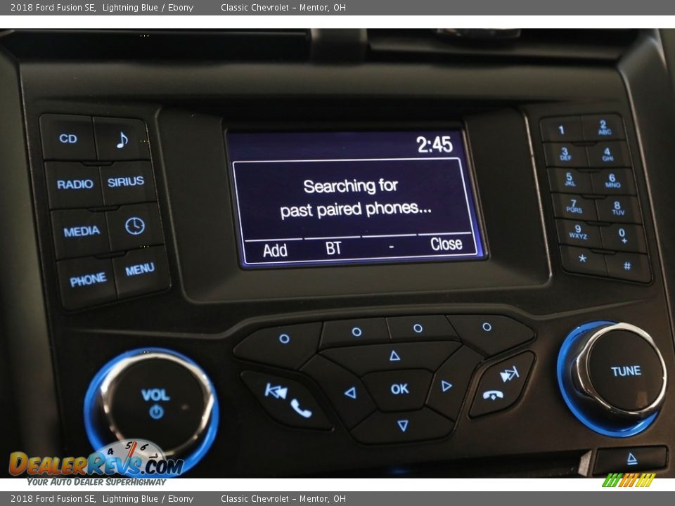 2018 Ford Fusion SE Lightning Blue / Ebony Photo #11