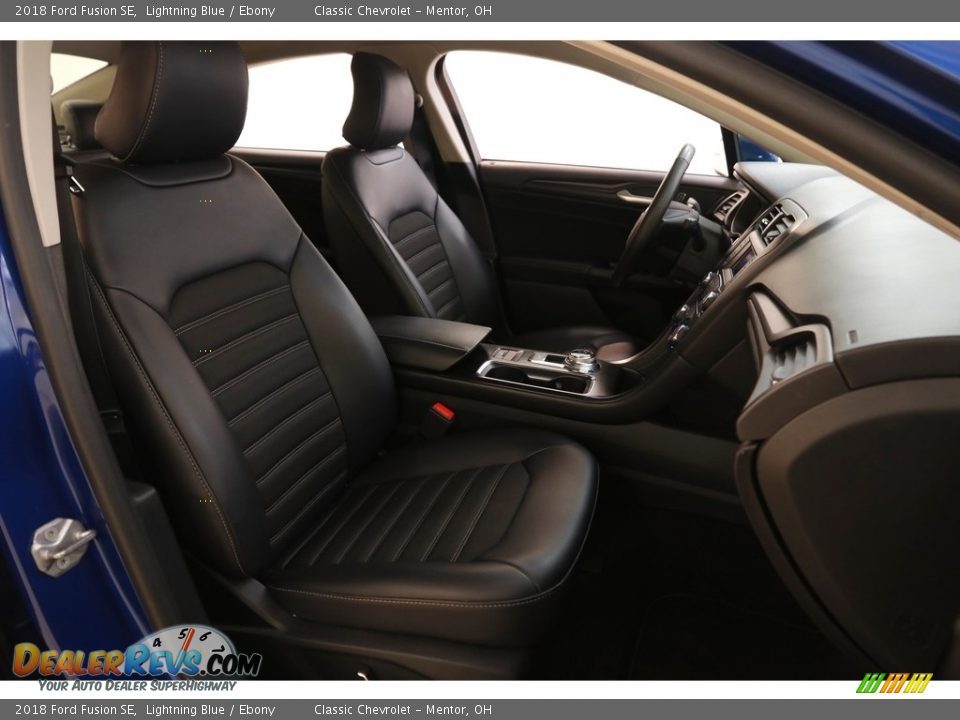 2018 Ford Fusion SE Lightning Blue / Ebony Photo #13