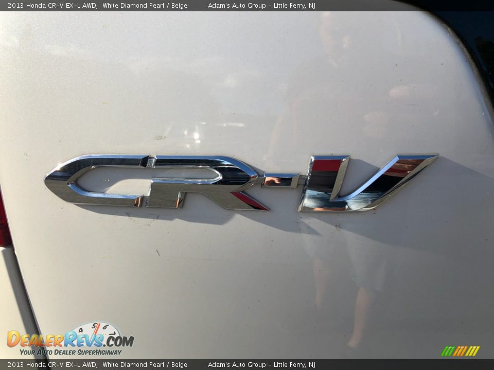 2013 Honda CR-V EX-L AWD White Diamond Pearl / Beige Photo #31