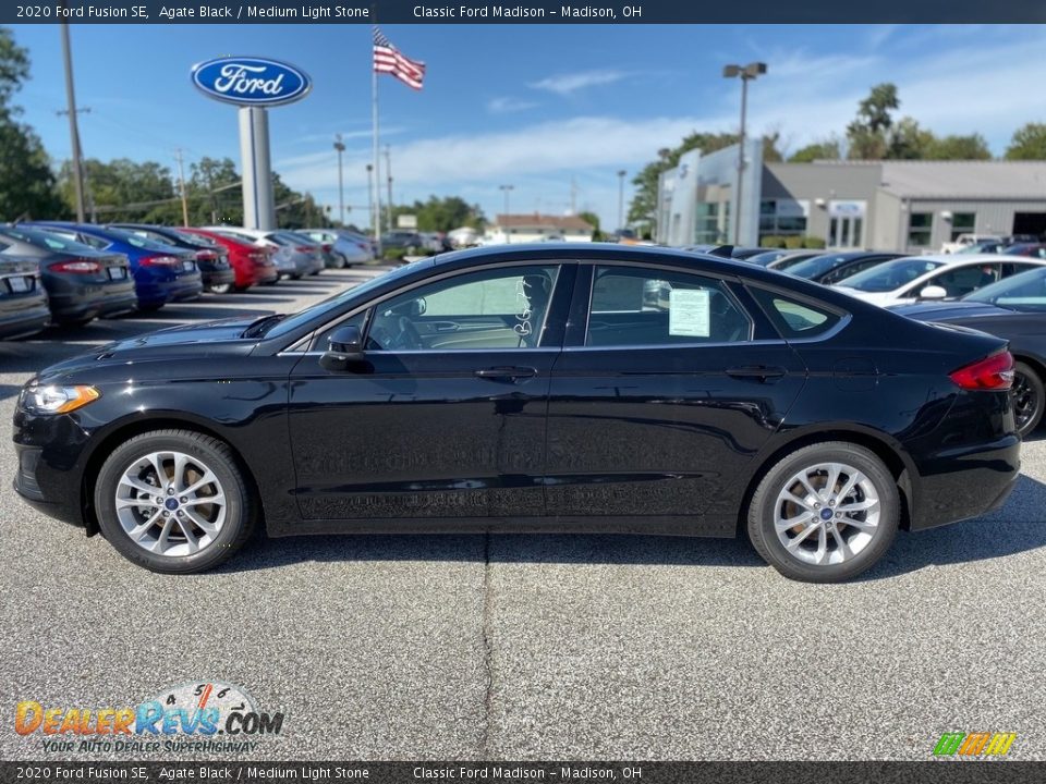 Agate Black 2020 Ford Fusion SE Photo #2