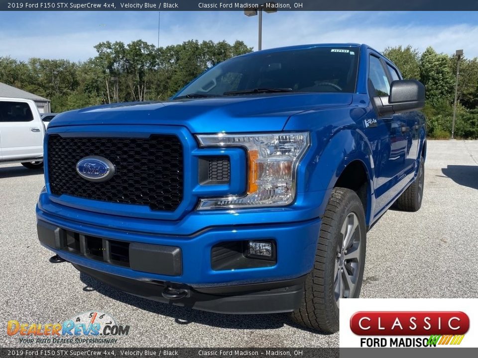 2019 Ford F150 STX SuperCrew 4x4 Velocity Blue / Black Photo #1