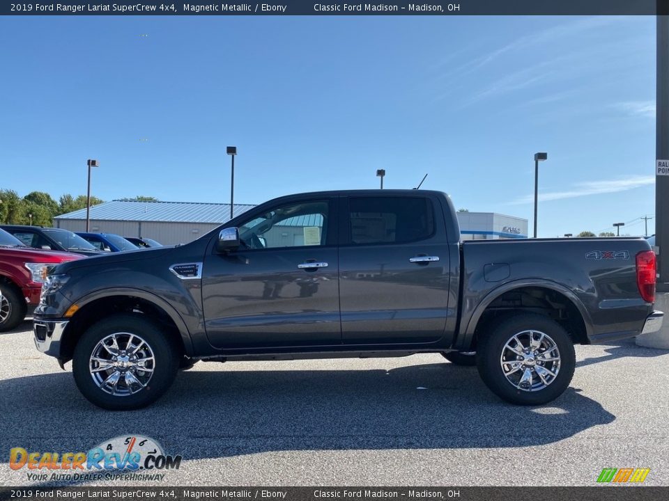 2019 Ford Ranger Lariat SuperCrew 4x4 Magnetic Metallic / Ebony Photo #2