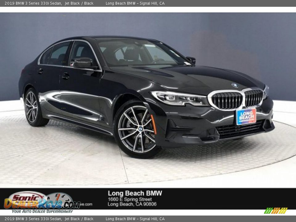 2019 BMW 3 Series 330i Sedan Jet Black / Black Photo #1