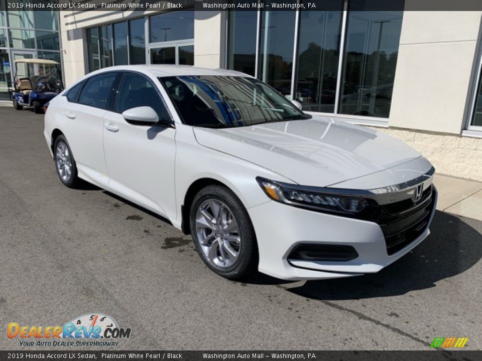 2019 Honda Accord LX Sedan Platinum White Pearl / Black Photo #2