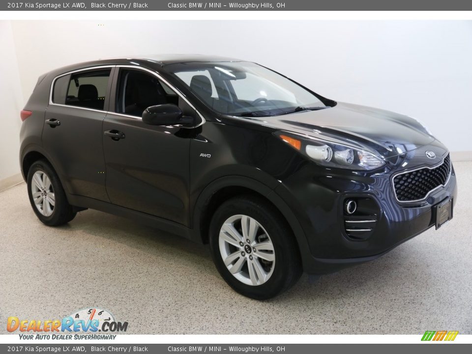 2017 Kia Sportage LX AWD Black Cherry / Black Photo #1