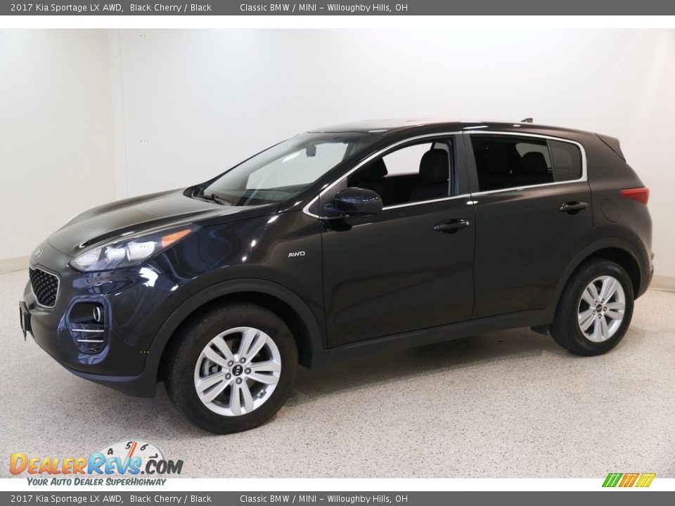 2017 Kia Sportage LX AWD Black Cherry / Black Photo #3