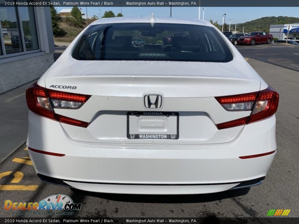 2019 Honda Accord EX Sedan Platinum White Pearl / Black Photo #6