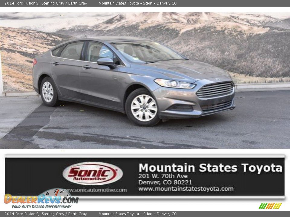 2014 Ford Fusion S Sterling Gray / Earth Gray Photo #1